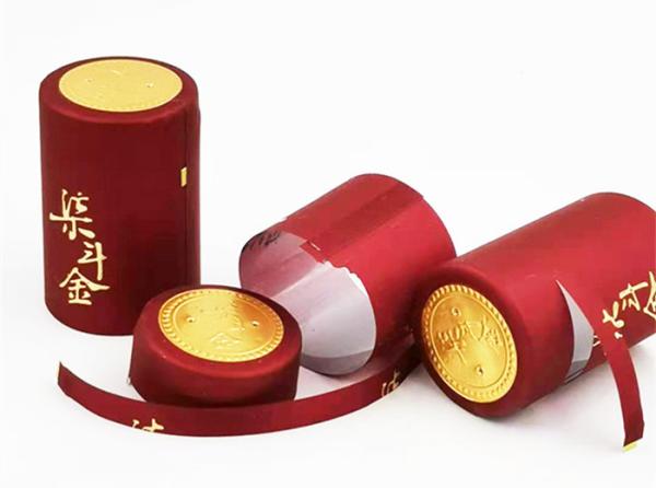 PVC Wine Bottle Shrink Caps Capsules Pilfer Proof 60mm Length For Decoration