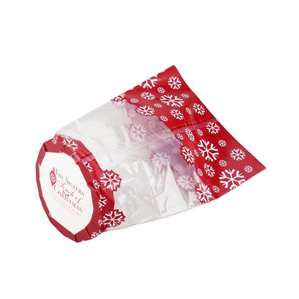 Embalagem de Chocolate Saco de cabeçalho auto-aderente sello transparente Saco de violoncelo OPP para lanches