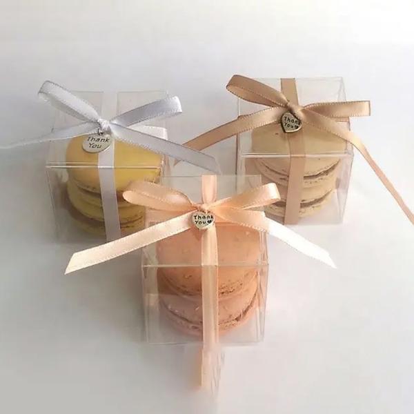 Transparent Folding Plastic Food Container OEM Custom Gift Box PET Clear