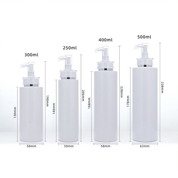 Customizable Capacity Acrylic Cosmetic Container with Press-Type Pump Head and Dual Texture Appearance