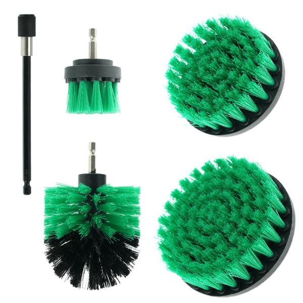 Multicolor Scrub Brush Drill Attachment Kit For Bathtub Upholstery Cleaning