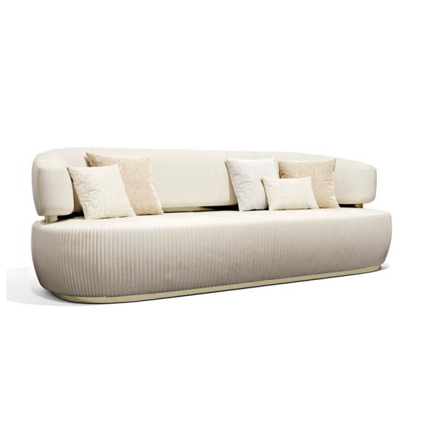 Beige Sectional Couch Living Room Leather 3 Seater Sofa With Chaise Hotel