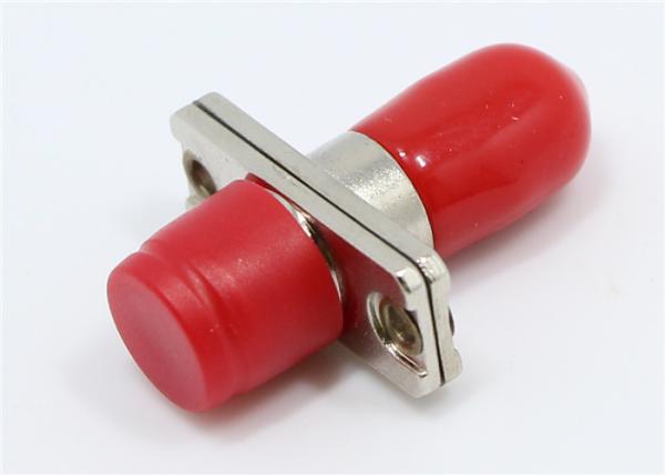 Female Fiber Optic High Repeatability Simplex FC Female to ST Female Adapter Red Color Metal Hybrid For Patch Panels