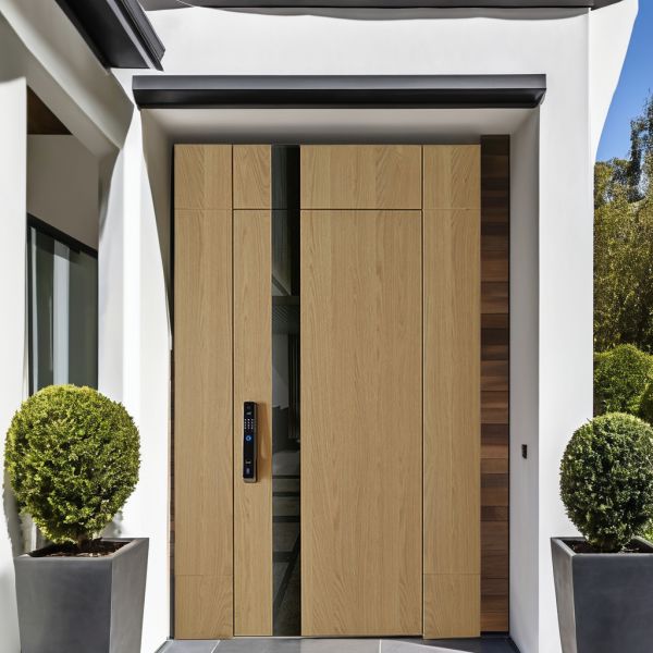 Custom Villa Pivot Front Door Soundproof Security Entrance Door Doorbell Option