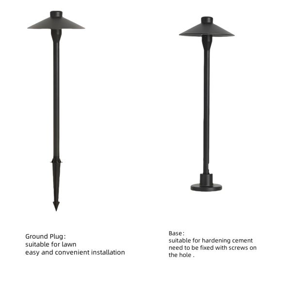 Aluminum IP67 Waterproof Mushroom-style Garden Lamp with RGB for courtyard