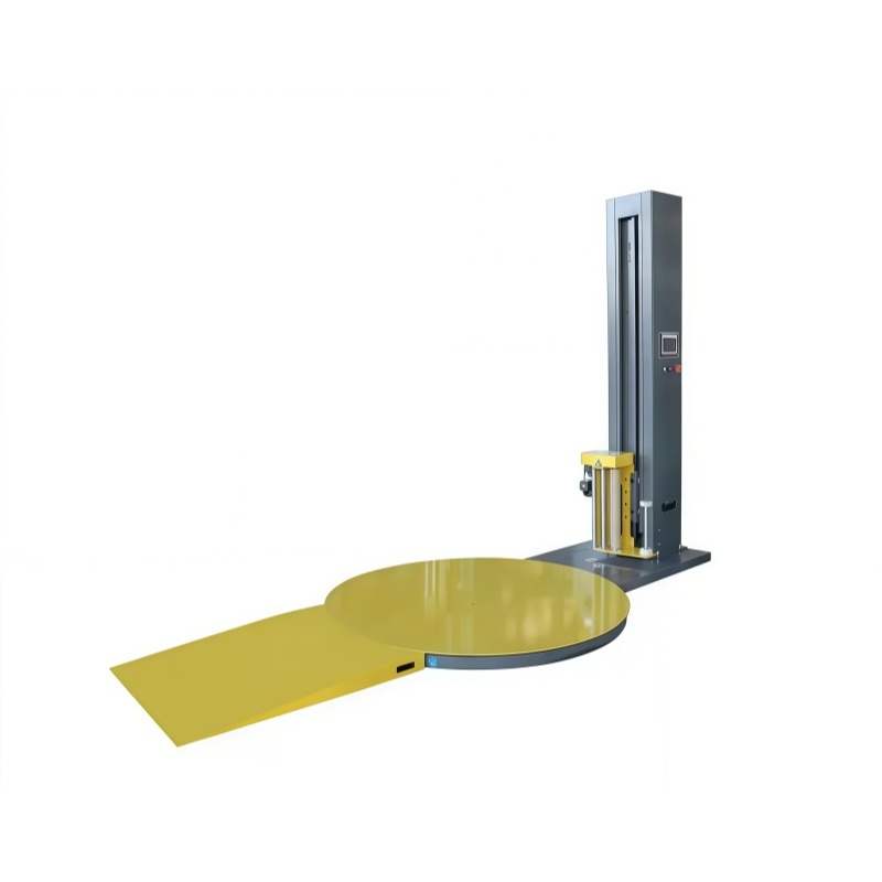 Automatic Pallet Wrapping Machine With Stretch Film Pre-Stretch System