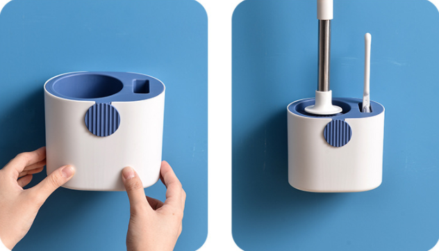 Tpe Cleaning Toilet Bowl Brush Set Extendable Long Handle