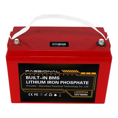 ESS Outdoor 12V LiFePO4 Battery 100ah Lithium Rechargeable For RV