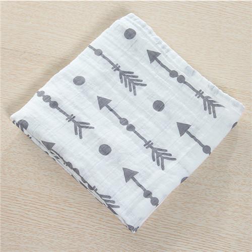 Wearable Organic Gauze Swaddle Blanket , Baby Muslin Fabric Original Design Pattern