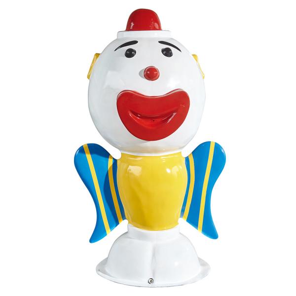 Water Park Kids Water Splash Pad Equipment Big Head Clown for Children Swimming Pool