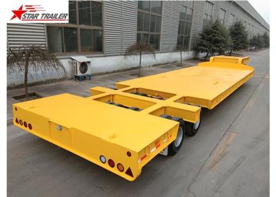60-100T Heavy Duty Lowboy Trailer Highly Robust Structure Steel Material