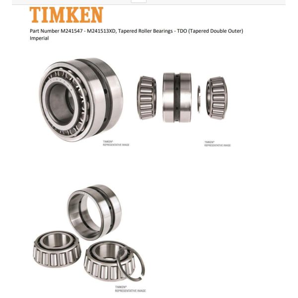 TIMKEN Tapered roller bearings M241547/M241513XD