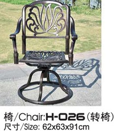 Leisure Garden Cast Aluminum 6 Seater Outdoor Furniture Table And Chair Set Garden Furniture