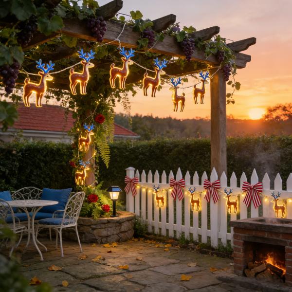 Battery Operated LED String Lights with Warm White Light, Low Power Consumption, and IP65 Waterproof for Indoor Outdoor Decor