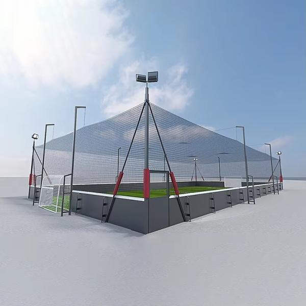 Solution de terrain de football ultime personnalisable pour l'entraînement 5v5 en extérieur, cage de Panna