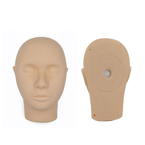 Cabeça de prática permanente da composição da cor da pele do gel de silicone 15 x 13 X12 CM