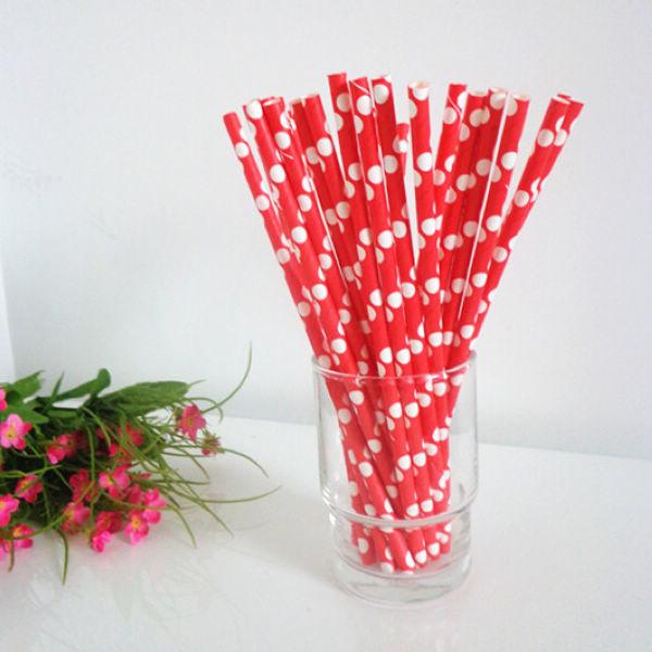Produto comestível personalizado Eco das palhas do plástico e do papel - comprimento amigável 260mm