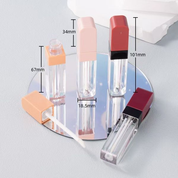 El tubo de plástico de 4 ml con tapa cuadrada es fácil de transportar