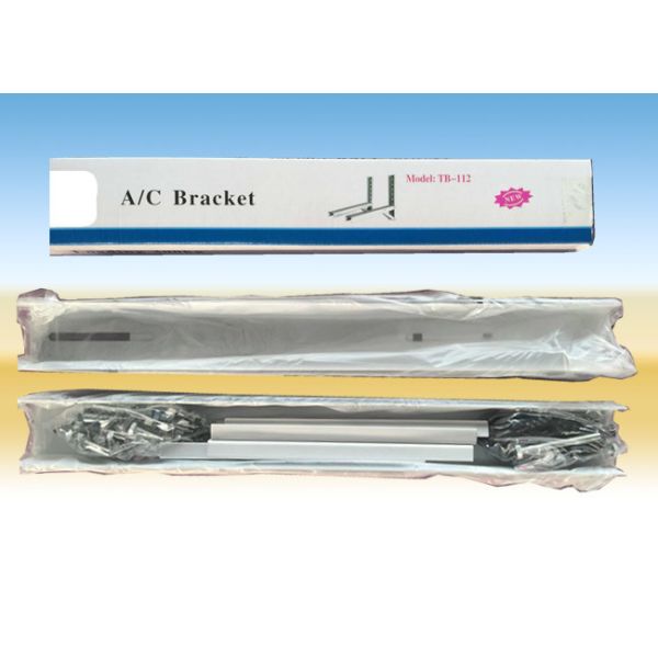 Iron Ac Mounting Bracket White Triangle Shape Smooth Surface