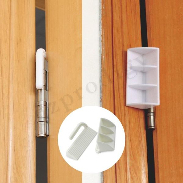 Multifunctional Odorless Plastic Door Clip , Portable Door Hinge Pinch Guard