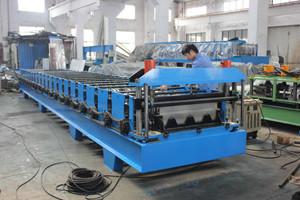Concrete Floor Tile Making Machine Galvanized Steel Roofing Sheet Production
