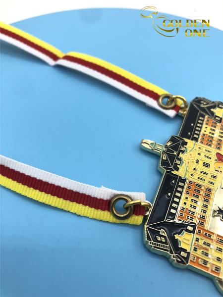 2D Metal Sports Medal Toronto Carnival Running Gold Medal Shows Medallion