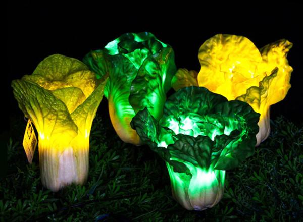 LED Outdoor Simulation Plant Decorative Lamp Lawn Courtyard Lamp Simulation Chinese Cabbage Landscape Light