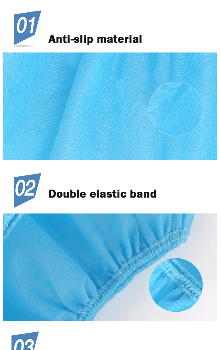 Non Skid 15*41cm 25g Disposable Non Woven Shoe Cover