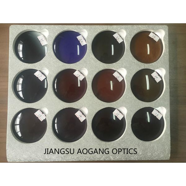 Sunglass Uv400 Protection Lenses , Tinted CR39 1.499 Custom Sunglass Lenses