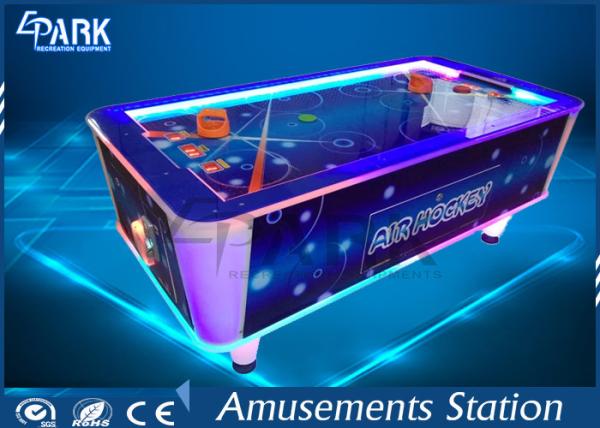 Electronic Video Game Machine Air Hockey Arcade Machine Attractive Lights Metal Material