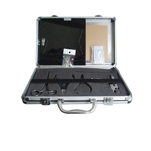 4 pcs Stainless Steel Basic Piercing Forceps Kit + aluminium alloy box