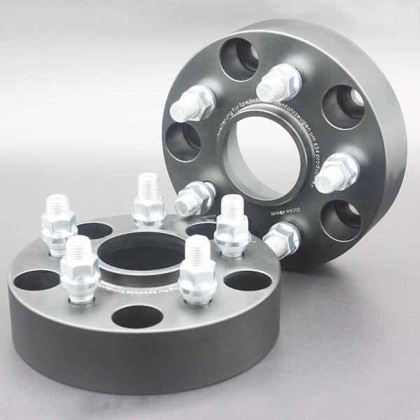 30MM Forged Aluminum Billet Hubcentric Wheel Adapters Bolt Pattern 5x130 to 5x112 Anodized Black Finish