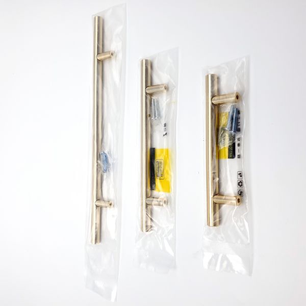 OEM 96mm Stainless Steel Gold Kitchen Cabinet Handles With Screws