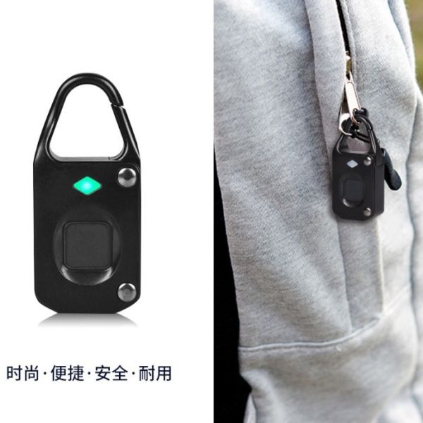 Hot Selling RARLUX DBX80 Zinc Alloy Durable Fingerprint Padlock Hardened Shackle Travel Luggage Security Gym/School Lockers