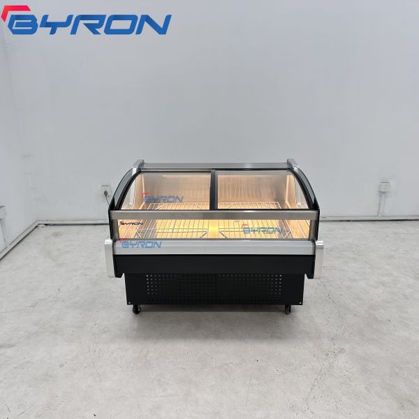 Customizable Meat Display Cooler Lighting Adjustable Meat Display Refrigerator