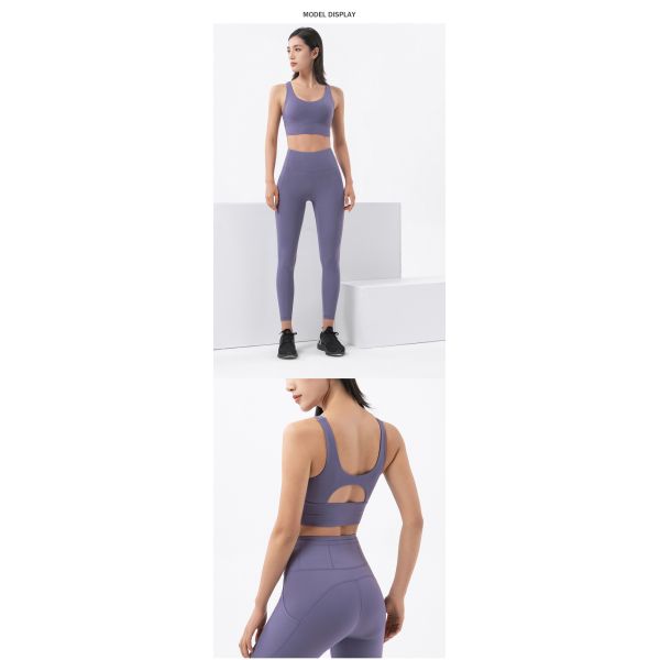 High Impact Nylon Yoga Sports Bras 210gsm Fitness Running Full Coverage Sports Bra