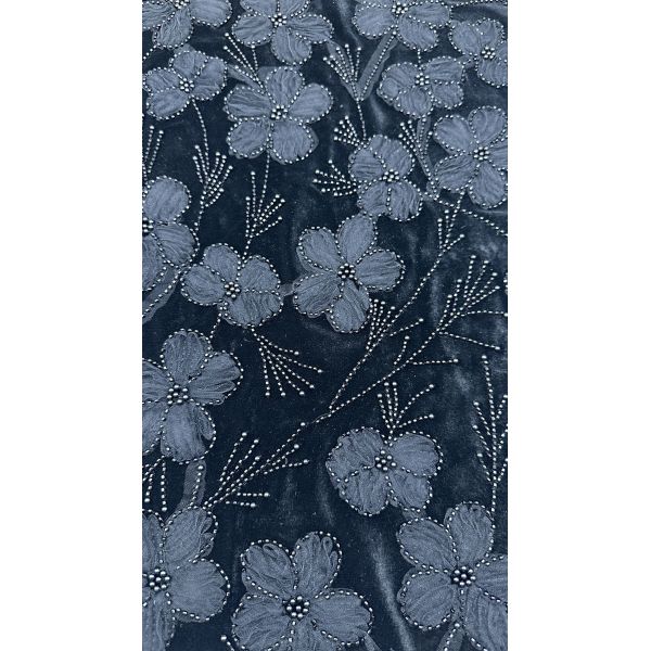 Beaded Embroiderey 3D Floral Lace Fabric Embroidered Fabric Elegant And Breathe Sequin Lace Fabric Luxury Occasion Fabric