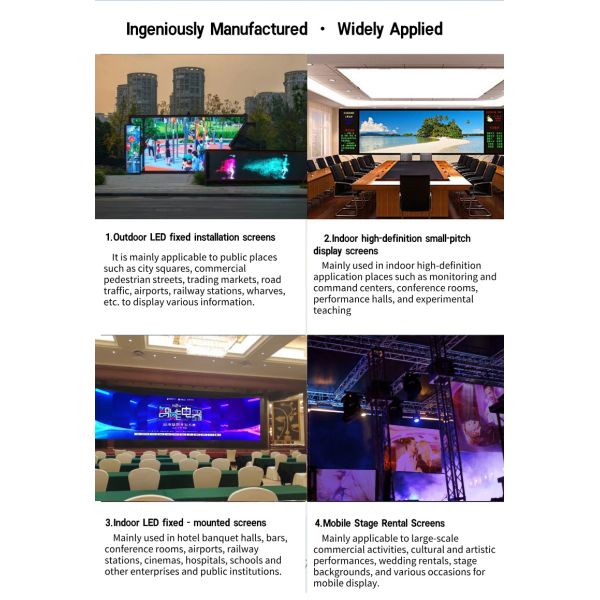 Gabinete de pantalla LED de alquiler P2.6/P2.9 de alta densidad, panel de pantalla personalizado para exposiciones