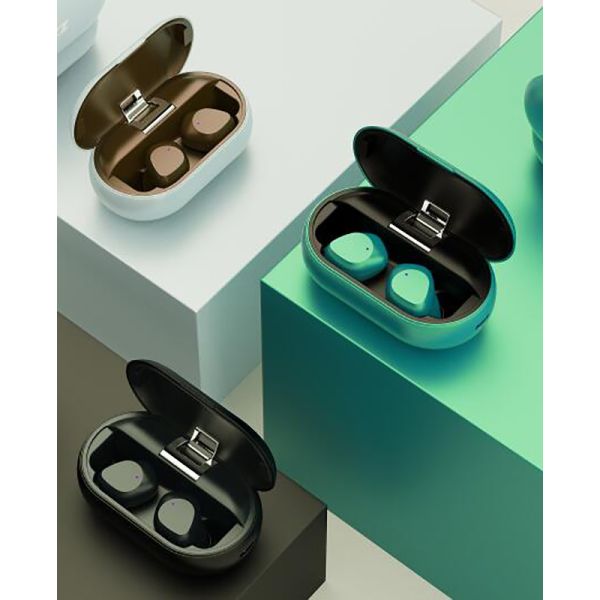 800mah Charger Cable Bluetooth Earphone Buds , Wireless Earphones For Running