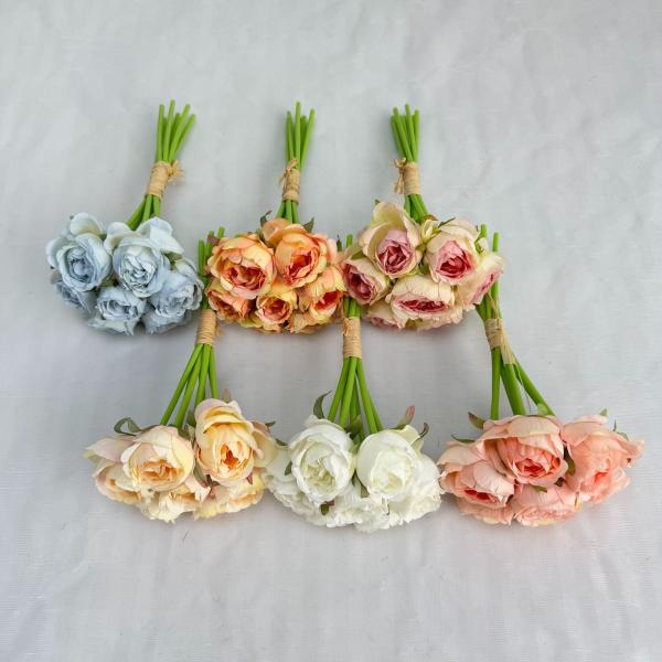 Ins-style rose artificial flowers with vases, hand-held bouquets, Valentine's Day photo shoots, and birthday gift decorations