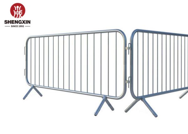 Interlocking Pedestrian Control Barriers Powder Coated Finish 12mm Inner Tube