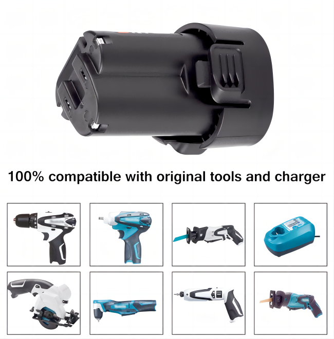 Супер безопасная батарея BL7010 BL7020 Makita электрических инструментов иона Li замена батареи 7,2 вольт