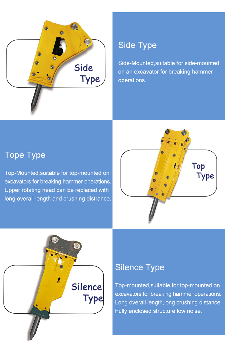 Пригонка выключателя гидравлического молотка высокой эффективности KS конкретная до 1-70 тонн экскаватора