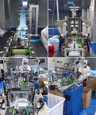 220v Voltage Mask Production Machine Face Mask Making Machine 100 - 120pcs/Min Capacity