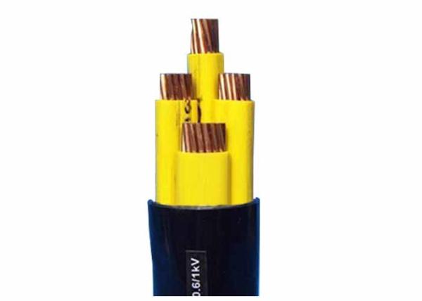 0.6/ 1kV Four Cores CU/PVC/PVC Yellow PVC Insulated Cables for Power Transmission