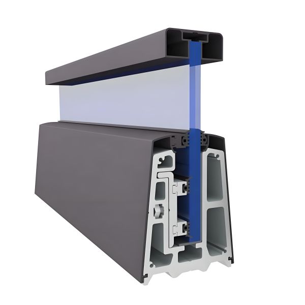 Powder Coated 12mm Tempered Glass Aluminum Fence With Pre-Assembled Frame