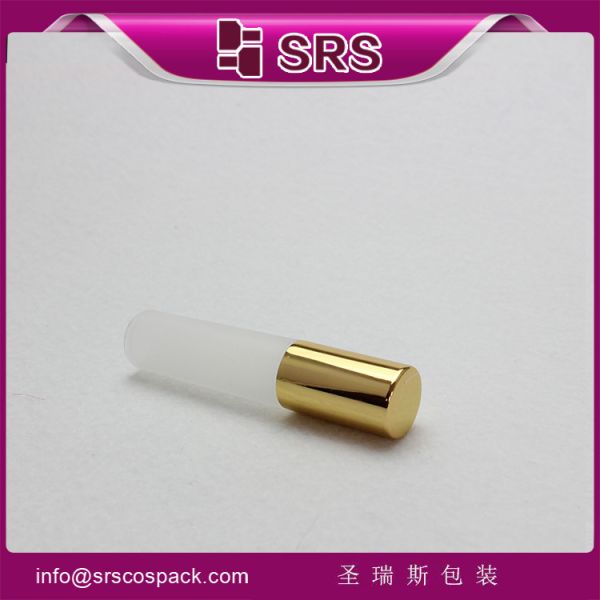wholesale 1/6oz 5ml plastic empty perfume roll on bottle with stainless stell