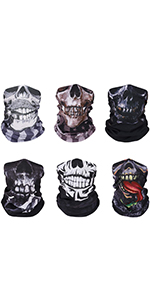 Neck Gaiter Face Mask Scarf Reusable Bandanas Tube UV Protection Headwear Balaclava Outdoor Sport for Men and Women