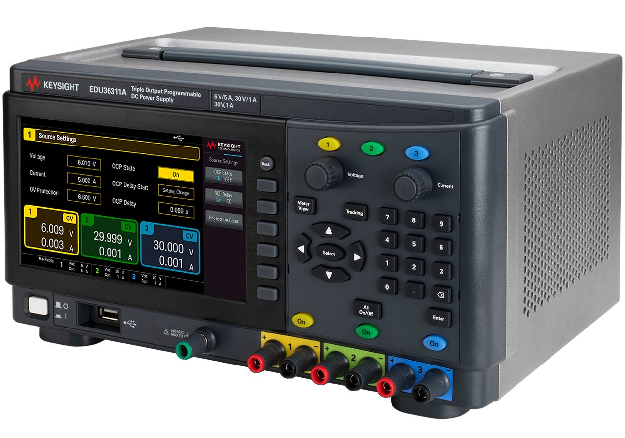 Keysight EDU36311A 6V 80W USB Triple-Output DC Bench Power Supply with Smart Bench Essentials