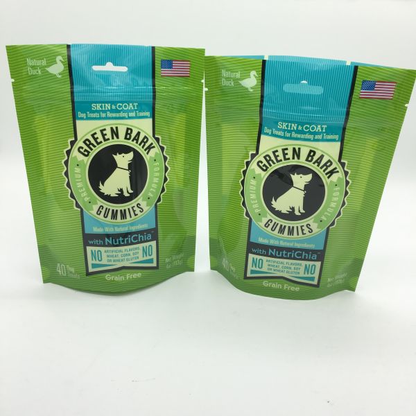 stand up pet food pouch bag with zipper for packing dog,cat,bird food